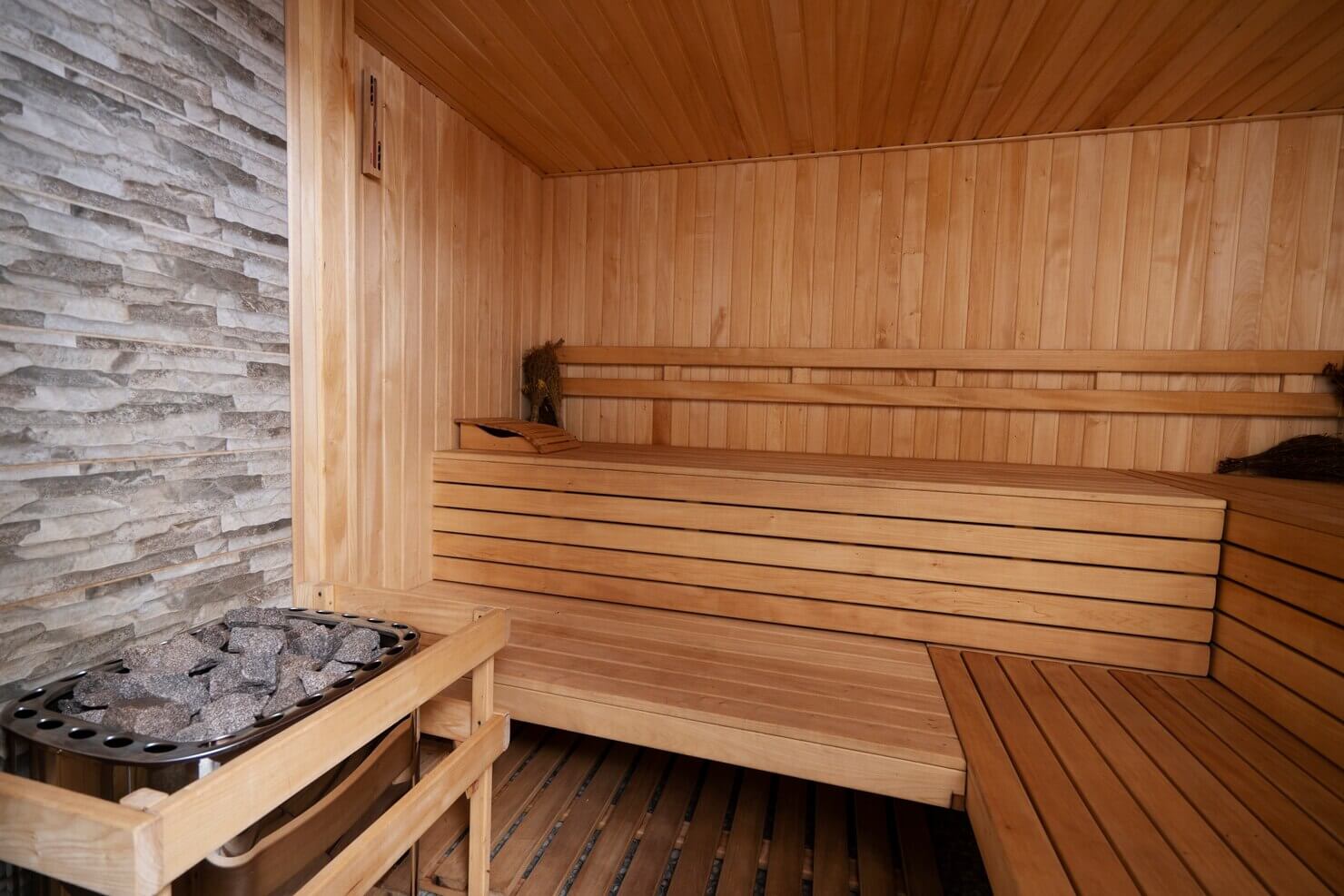 Clean empty sauna room 23 2149283629