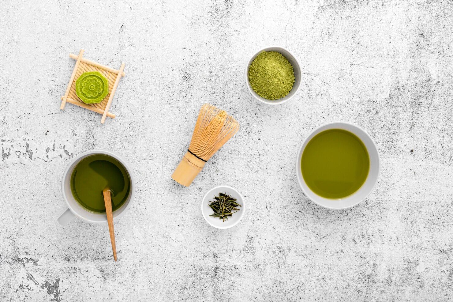 Top view matcha tea concept table 23 2148377615