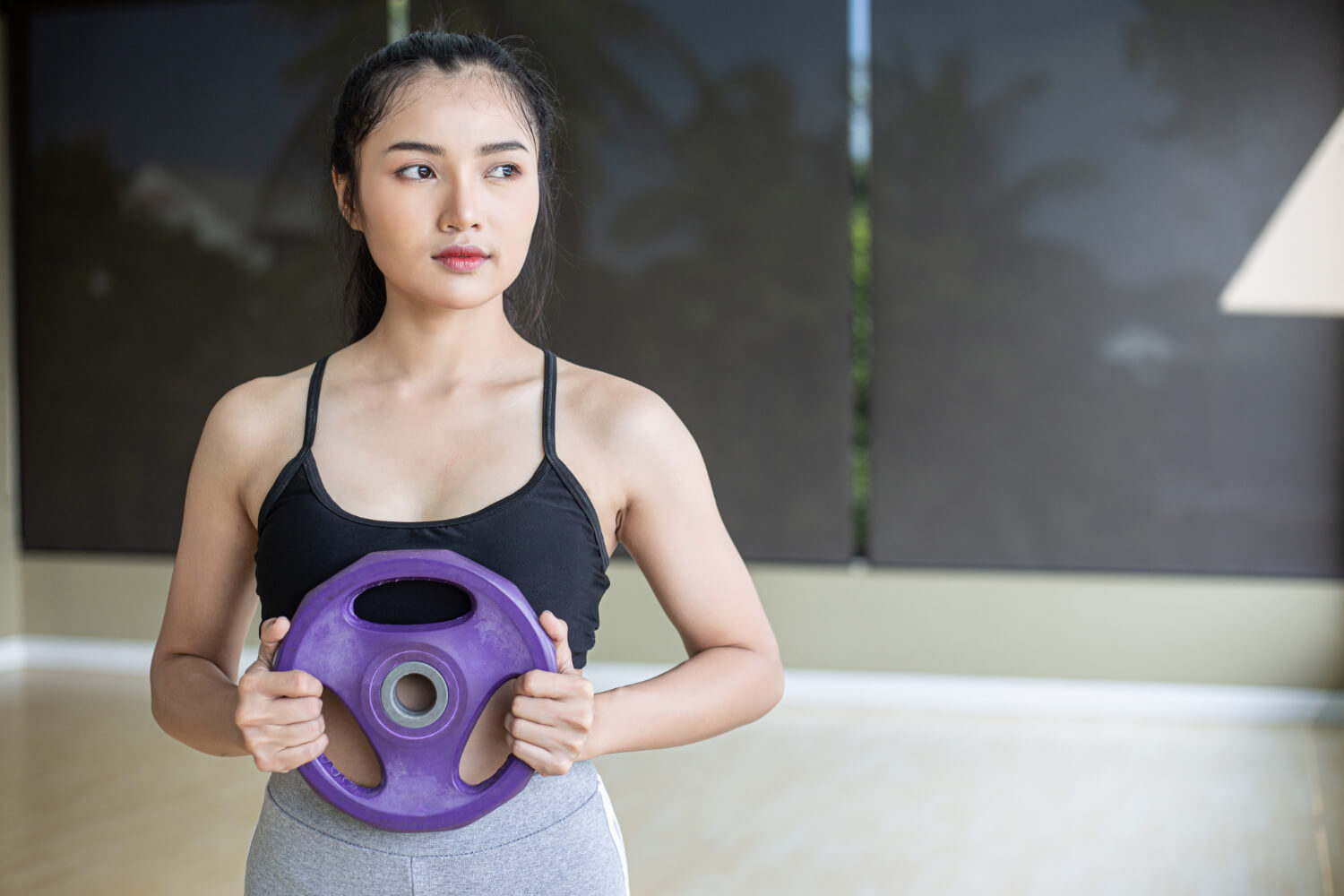 Woman workout at gym
