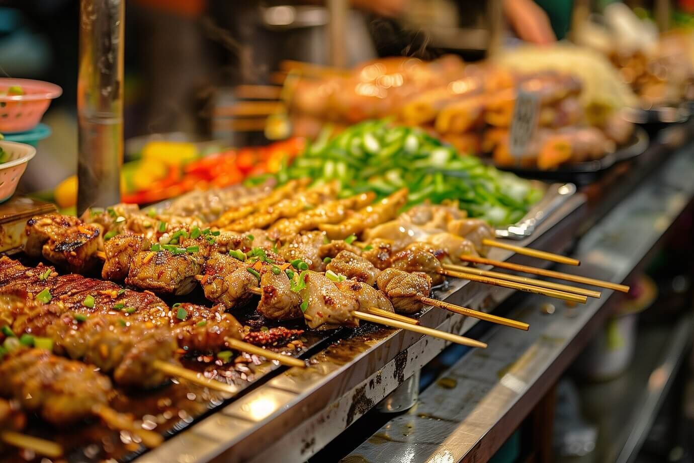 Delicious street food city night market